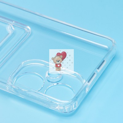 Чехол-накладка для Tecno Camon 19 (прозрачный) - SC276 с картхолдером Чехол-накладка для Tecno Camon 19 (прозрачный) - SC276 с картхолдером