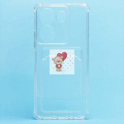 Чехол-накладка для Tecno Camon 20 Pro 4G (прозрачный) - SC276 с картхолдером