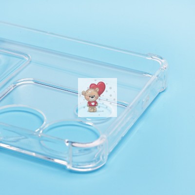 Чехол-накладка для Tecno Camon 20 Pro 4G (прозрачный) - SC276 с картхолдером Чехол-накладка для Tecno Camon 20 Pro 4G (прозрачный) - SC276 с картхолдером