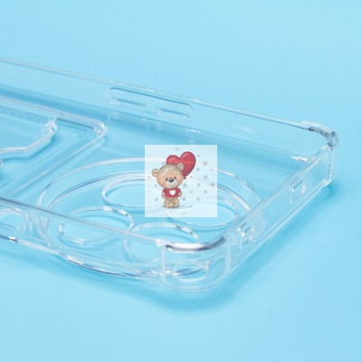 Чехол-накладка для Tecno Camon 30 Premier 5G (прозрачный) - SC276 с картхолдером Чехол-накладка для Tecno Camon 30 Premier 5G (прозрачный) - SC276 с картхолдером