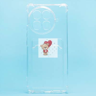 Чехол-накладка для Tecno Camon 30S Pro (прозрачный) - SC276 с картхолдером Чехол-накладка для Tecno Camon 30S Pro (прозрачный) - SC276 с картхолдером