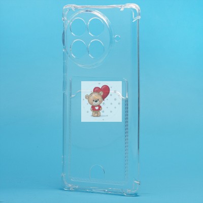 Чехол-накладка для Tecno Camon 30S Pro (прозрачный) - SC276 с картхолдером Чехол-накладка для Tecno Camon 30S Pro (прозрачный) - SC276 с картхолдером