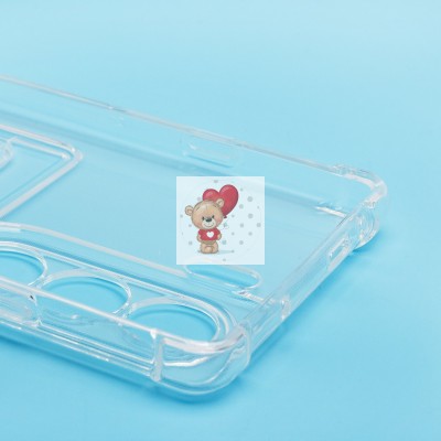 Чехол-накладка для Tecno Camon 40 4G (прозрачный) - SC276 с картхолдером