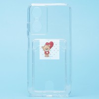 Чехол-накладка для Tecno Pop 6 Pro (прозрачный) - SC276 с картхолдером Чехол-накладка для Tecno Pop 6 Pro (прозрачный) - SC276 с картхолдером