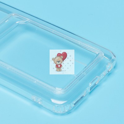 Чехол-накладка для Tecno Pop 6 Pro (прозрачный) - SC276 с картхолдером Чехол-накладка для Tecno Pop 6 Pro (прозрачный) - SC276 с картхолдером