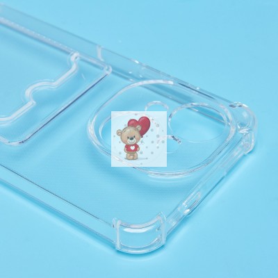 Чехол-накладка для Tecno Spark 30C 5G (прозрачный) - SC276 с картхолдером