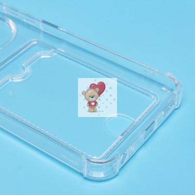 Чехол-накладка для Tecno Spark 30C 5G (прозрачный) - SC276 с картхолдером