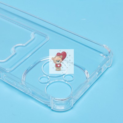 Чехол-накладка для Tecno Spark 30C 5G (прозрачный) - SC276 с картхолдером