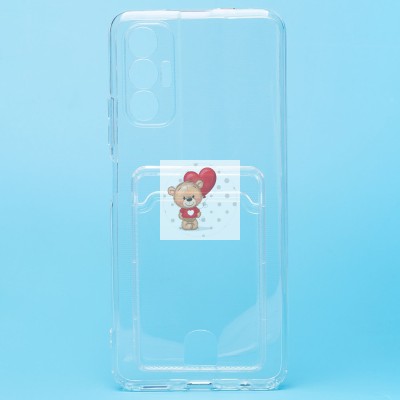 Чехол-накладка для Tecno Pova 3 (прозрачный) - SC276 с картхолдером Чехол-накладка для Tecno Pova 3 (прозрачный) - SC276 с картхолдером