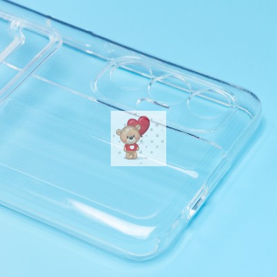 Чехол-накладка для Tecno Pova 3 (прозрачный) - SC276 с картхолдером Чехол-накладка для Tecno Pova 3 (прозрачный) - SC276 с картхолдером