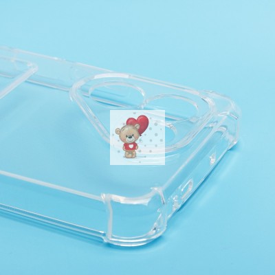 Чехол-накладка для Tecno Pova 7 4G (прозрачный) - SC276 с картхолдером