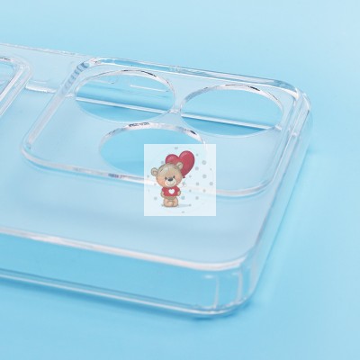 Чехол-накладка для Tecno Spark 10 4G (прозрачный) - SC276 с картхолдером