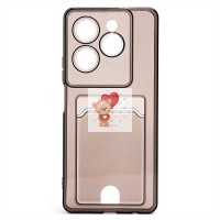 Чехол-накладка для Tecno Spark 20 Pro (черный) - SC276 с картхолдером Чехол-накладка для Tecno Spark 20 Pro (черный) - SC276 с картхолдером