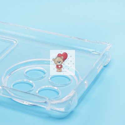 Чехол-накладка для Tecno Spark 20 Pro+ (прозрачный) - SC276 с картхолдером