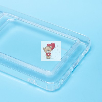 Чехол-накладка для Tecno Spark 20C (прозрачный) - SC276 с картхолдером