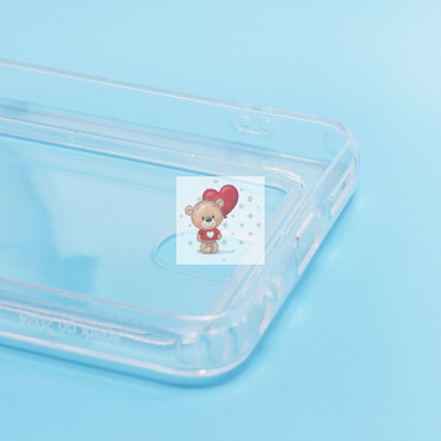 Чехол-накладка для Tecno Spark 20C (прозрачный) - SC276 с картхолдером