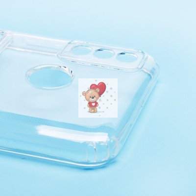 Чехол-накладка для Tecno Spark 6 Go (прозрачный) - SC276 с картхолдером