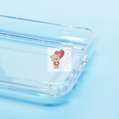 Чехол-накладка для Tecno Spark 6 Go (прозрачный) - SC276 с картхолдером