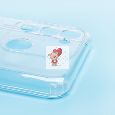 Чехол-накладка для Tecno Spark 8c (прозрачный) - SC276 с картхолдером