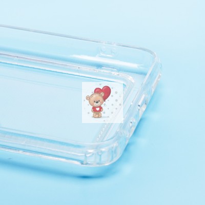 Чехол-накладка для Tecno Spark 8P (прозрачный) - SC276 с картхолдером