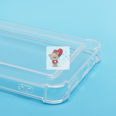 Чехол-накладка для Tecno Spark Go 2 (прозрачный) - SC276 с картхолдером