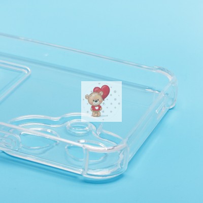 Чехол-накладка для Tecno Spark Go 2 (прозрачный) - SC276 с картхолдером