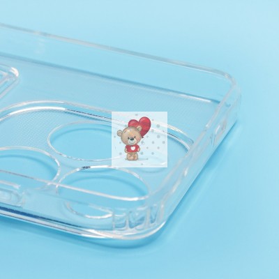 Чехол-накладка для Tecno Spark Go 2024 (прозрачный) - SC276 с картхолдером