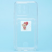 Чехол-накладка для Xiaomi 13 (прозрачный) - SC276 с картхолдером Чехол-накладка для Xiaomi 13 (прозрачный) - SC276 с картхолдером