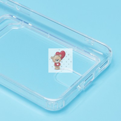 Чехол-накладка для Xiaomi 13 (прозрачный) - SC276 с картхолдером Чехол-накладка для Xiaomi 13 (прозрачный) - SC276 с картхолдером