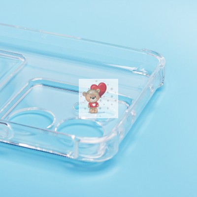 Чехол-накладка для Xiaomi 13T (прозрачный) - SC276 с картхолдером Чехол-накладка для Xiaomi 13T (прозрачный) - SC276 с картхолдером