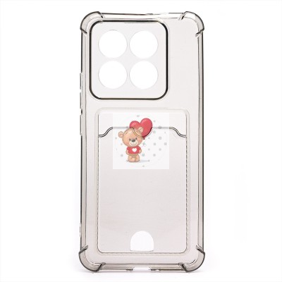 Чехол-накладка для Xiaomi 14 Pro (черный) - SC276 с картхолдером Чехол-накладка для Xiaomi 14 Pro (черный) - SC276 с картхолдером