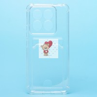 Чехол-накладка для Xiaomi 14 Pro (прозрачный) - SC276 с картхолдером Чехол-накладка для Xiaomi 14 Pro (прозрачный) - SC276 с картхолдером