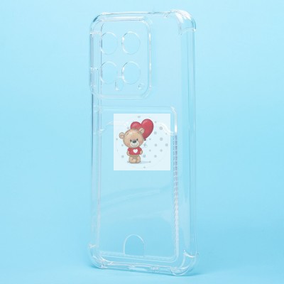 Чехол-накладка для Xiaomi 14 (прозрачный) - SC276 с картхолдером Чехол-накладка для Xiaomi 14 (прозрачный) - SC276 с картхолдером