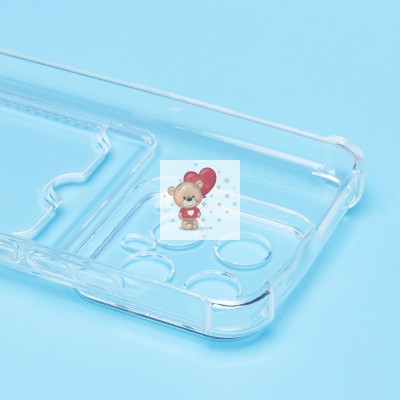 Чехол-накладка для Xiaomi 14 (прозрачный) - SC276 с картхолдером Чехол-накладка для Xiaomi 14 (прозрачный) - SC276 с картхолдером