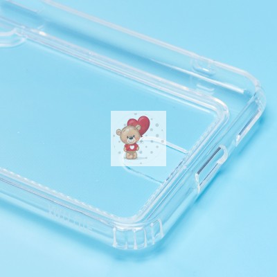 Чехол-накладка для Xiaomi Mi 11 Lite 5G (прозрачный) - SC276 с картхолдером Чехол-накладка для Xiaomi Mi 11 Lite 5G (прозрачный) - SC276 с картхолдером