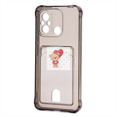 Чехол-накладка для Xiaomi Redmi 12C (черный) - SC276 с картхолдером