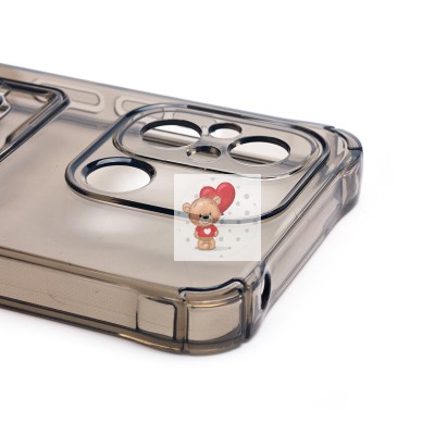 Чехол-накладка для Xiaomi Redmi 12C (черный) - SC276 с картхолдером