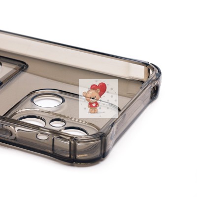 Чехол-накладка для Xiaomi Redmi 12C (черный) - SC276 с картхолдером