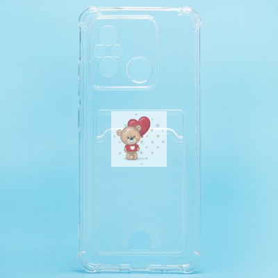 Чехол-накладка для Xiaomi Redmi 12C (прозрачный) - SC276 с картхолдером Чехол-накладка для Xiaomi Redmi 12C (прозрачный) - SC276 с картхолдером