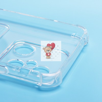 Чехол-накладка для Xiaomi Redmi 12C (прозрачный) - SC276 с картхолдером