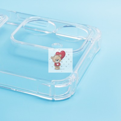 Чехол-накладка для Xiaomi Poco C65 (прозрачный) - SC276 с картхолдером