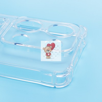 Чехол-накладка для Xiaomi Poco M6 Pro 4G (прозрачный) - SC276 с картхолдером Чехол-накладка для Xiaomi Poco M6 Pro 4G (прозрачный) - SC276 с картхолдером