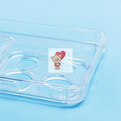 Чехол-накладка для Xiaomi Poco M6 Pro 4G (прозрачный) - SC276 с картхолдером Чехол-накладка для Xiaomi Poco M6 Pro 4G (прозрачный) - SC276 с картхолдером