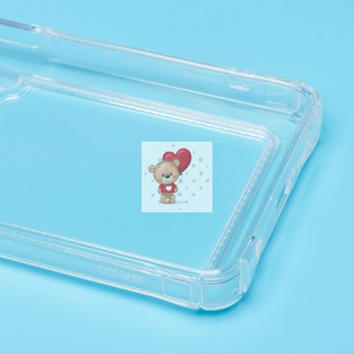 Чехол-накладка для Xiaomi Poco X3 Pro (прозрачный) - SC276 с картхолдером Чехол-накладка для Xiaomi Poco X3 Pro (прозрачный) - SC276 с картхолдером