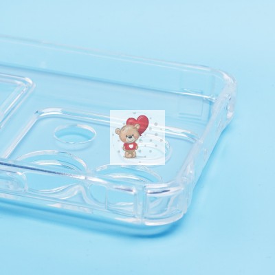 Чехол-накладка для Xiaomi Poco X6 5G (прозрачный) - SC276 с картхолдером