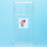 Чехол-накладка для Xiaomi Poco X6 Pro 5G (прозрачный) - SC276 с картхолдером Чехол-накладка для Xiaomi Poco X6 Pro 5G (прозрачный) - SC276 с картхолдером