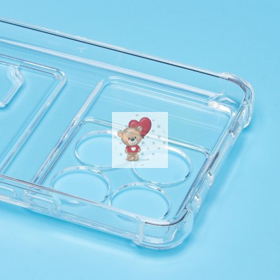 Чехол-накладка для Xiaomi Poco X6 Pro 5G (прозрачный) - SC276 с картхолдером Чехол-накладка для Xiaomi Poco X6 Pro 5G (прозрачный) - SC276 с картхолдером