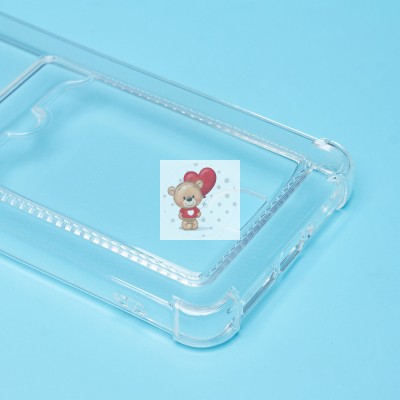 Чехол-накладка для Xiaomi Poco X7 Pro (прозрачный) - SC276 с картхолдером