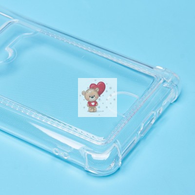 Чехол-накладка для Xiaomi Poco X7 (прозрачный) - SC276 с картхолдером Чехол-накладка для Xiaomi Poco X7 (прозрачный) - SC276 с картхолдером