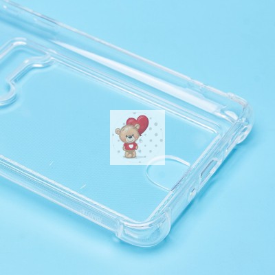 Чехол-накладка для Xiaomi Poco X7 (прозрачный) - SC276 с картхолдером Чехол-накладка для Xiaomi Poco X7 (прозрачный) - SC276 с картхолдером